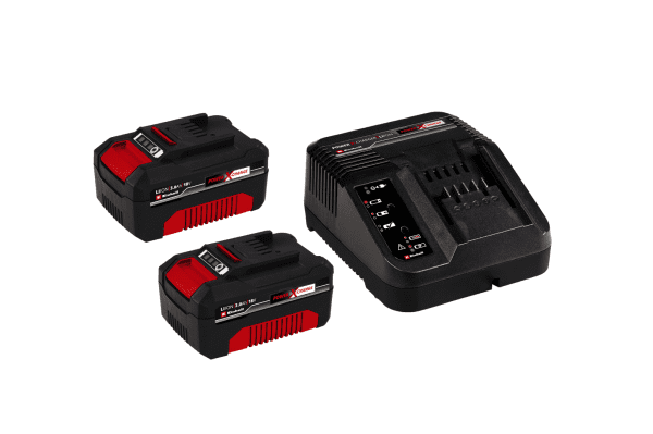Zestaw startowy Twin-Pack dwa akumulatory i ładowarka Power X-Change PXC Einhell